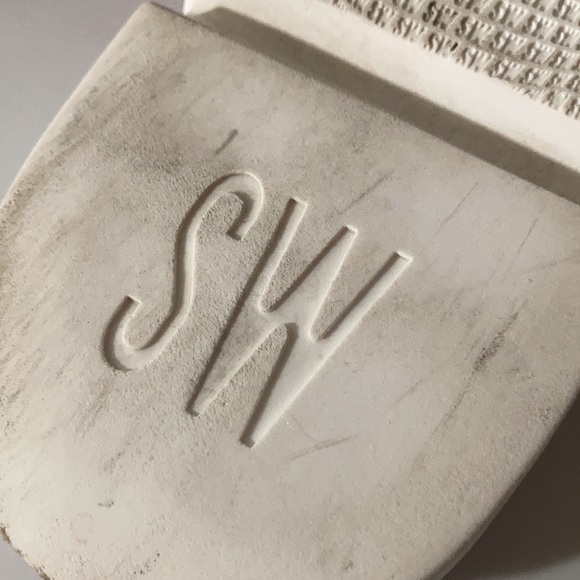 Stuart Weitzman Pink Suede Slides - Picture 7 of 8